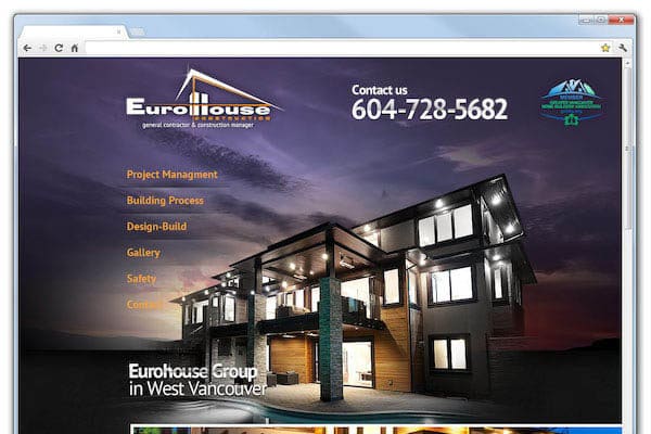 Корпоративный сайт компании Eurohouse Group